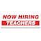 Signmission Now Hiring Teachers Banner Apply Inside Accepting Application Single Sided B-96-30311 - alternate 1